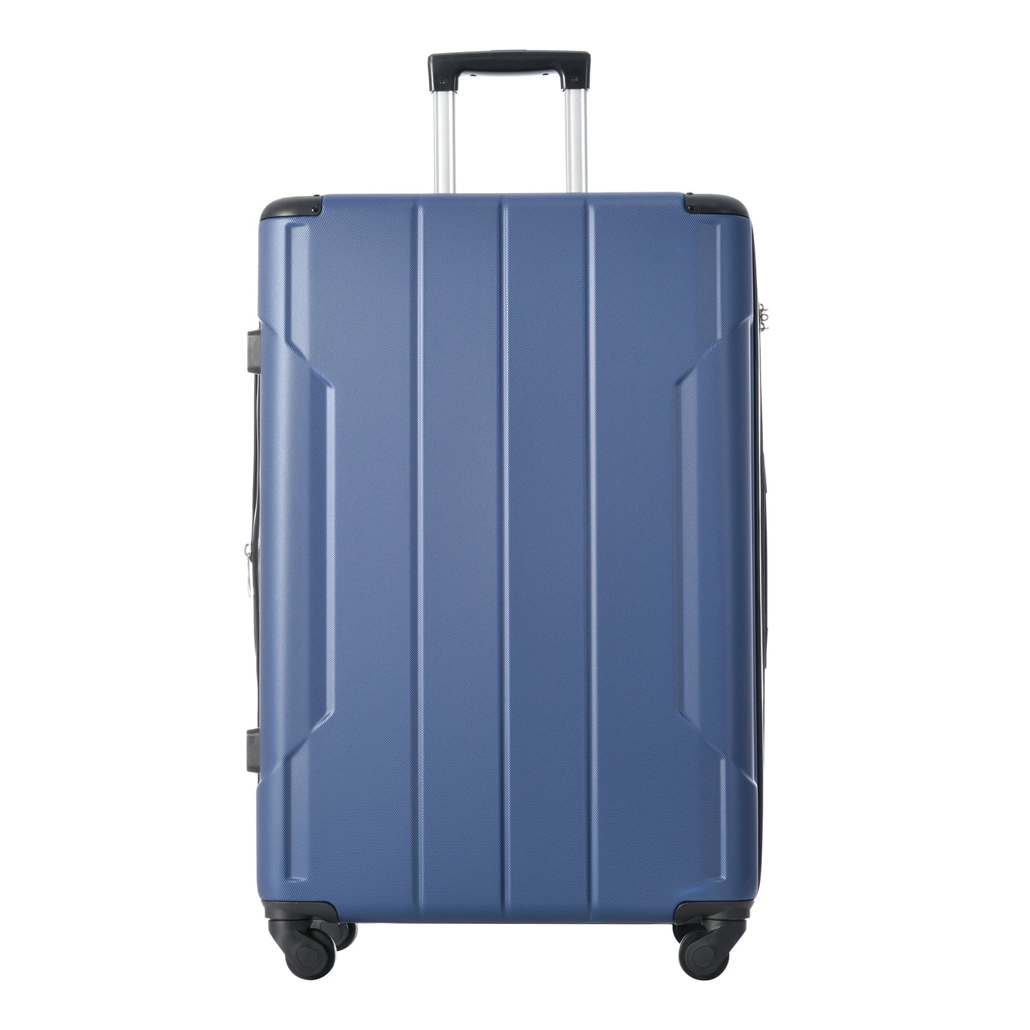 24'' Lightweight Expandable Hardshell Spinner Suitcase, ABS, Blue, w/TSA Lock (Single Luggage)