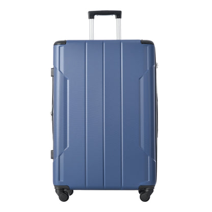 24'' Lightweight Expandable Hardshell Spinner Suitcase, ABS, Blue, w/TSA Lock (Single Luggage)