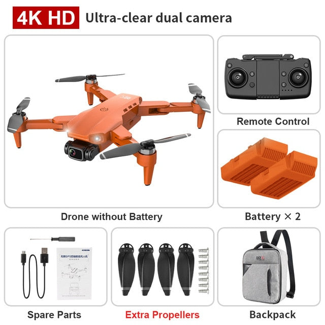 L900 Pro 4K HD Dual Camera Drone with GPS, 5G WiFi FPV, Real-time Transmission, Brushless Motor, and 1.2km RC Distance [FREE SHIPPING] - CALCUMART