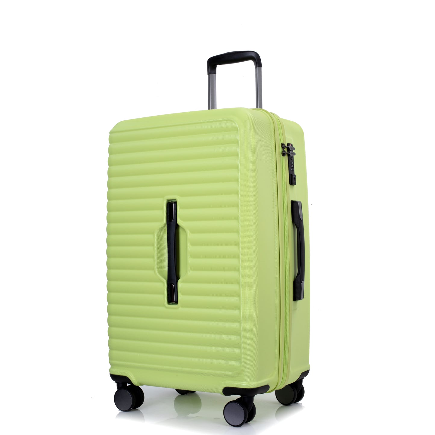 3-Piece Luggage Set — PC+ABS, 360-Degree Spinner Wheels, TSA Lock, Light Green (20"/24"/28")