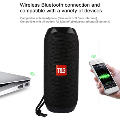 T&G Portable Wireless Bluetooth Speaker - 3D Stereo Sound System w/TF, AUX, & USB Inputs