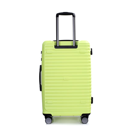 3-Piece Luggage Set — PC+ABS, 360-Degree Spinner Wheels, TSA Lock, Light Green (20"/24"/28")