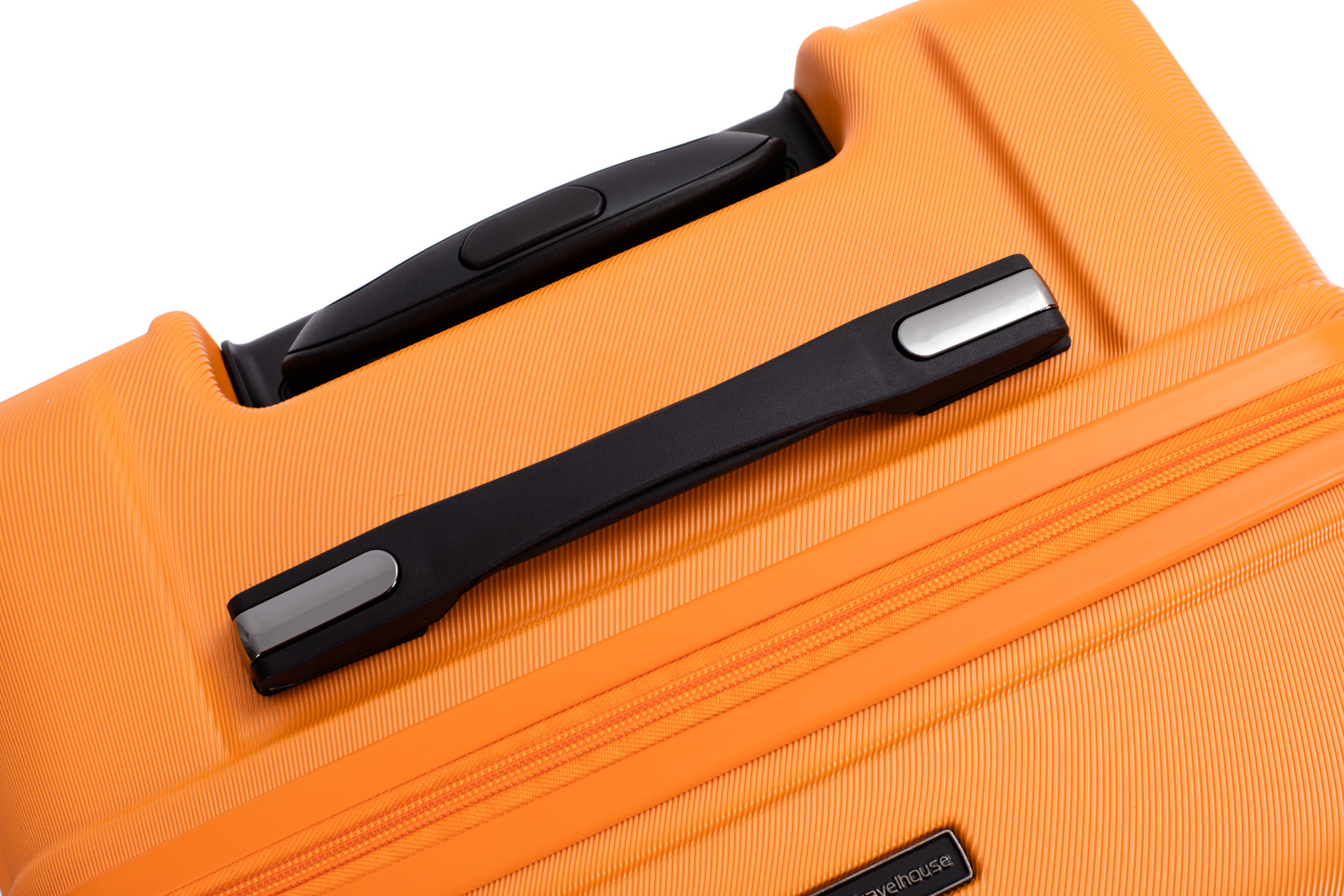 3-Piece Luggage Set — PC+ABS, 360-Degree Spinner Wheels, TSA Lock, Orange (20"/24"/28")