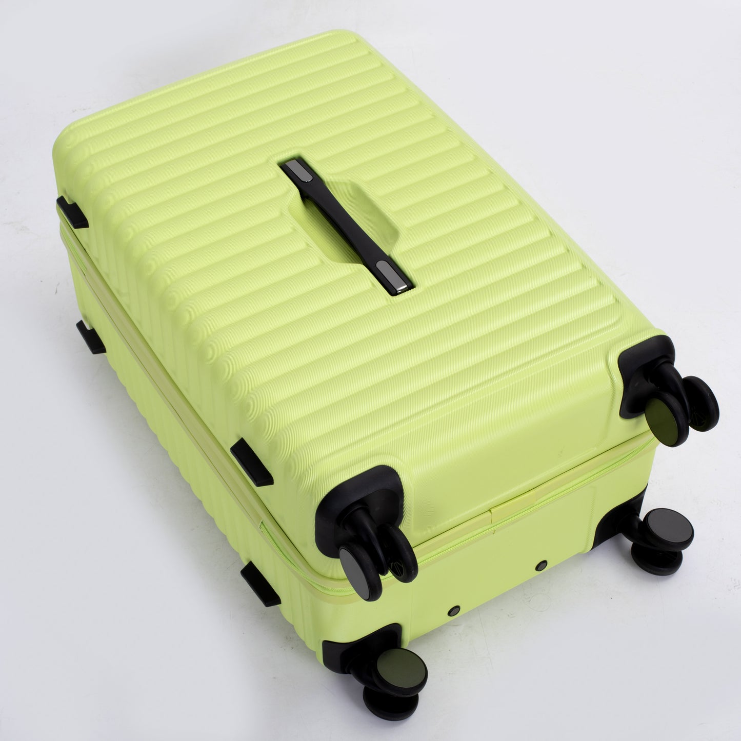 3-Piece Luggage Set — PC+ABS, 360-Degree Spinner Wheels, TSA Lock, Light Green (20"/24"/28")