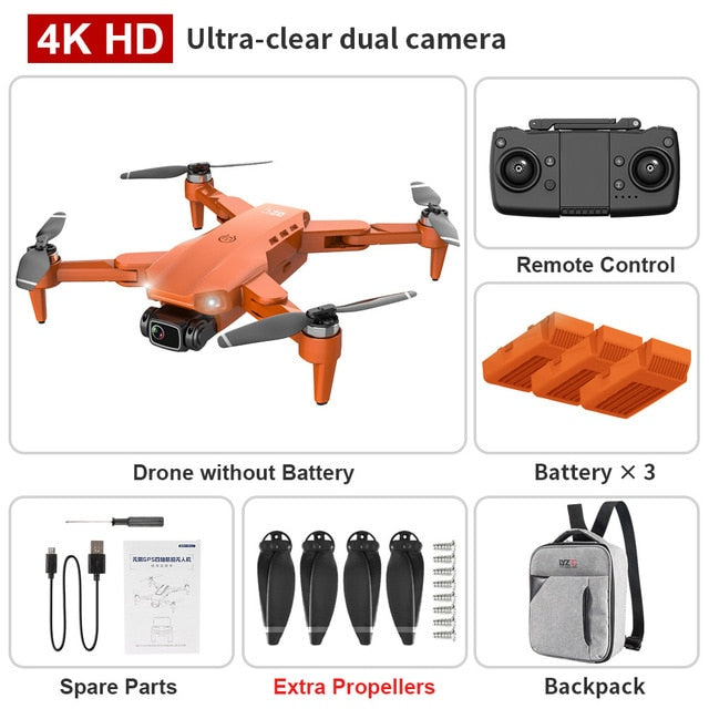 L900 Pro 4K HD Dual Camera Drone with GPS, 5G WiFi FPV, Real-time Transmission, Brushless Motor, and 1.2km RC Distance [FREE SHIPPING] - CALCUMART