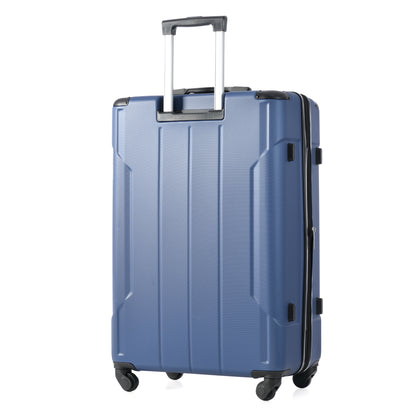 24'' Lightweight Expandable Hardshell Spinner Suitcase, ABS, Blue, w/TSA Lock (Single Luggage)