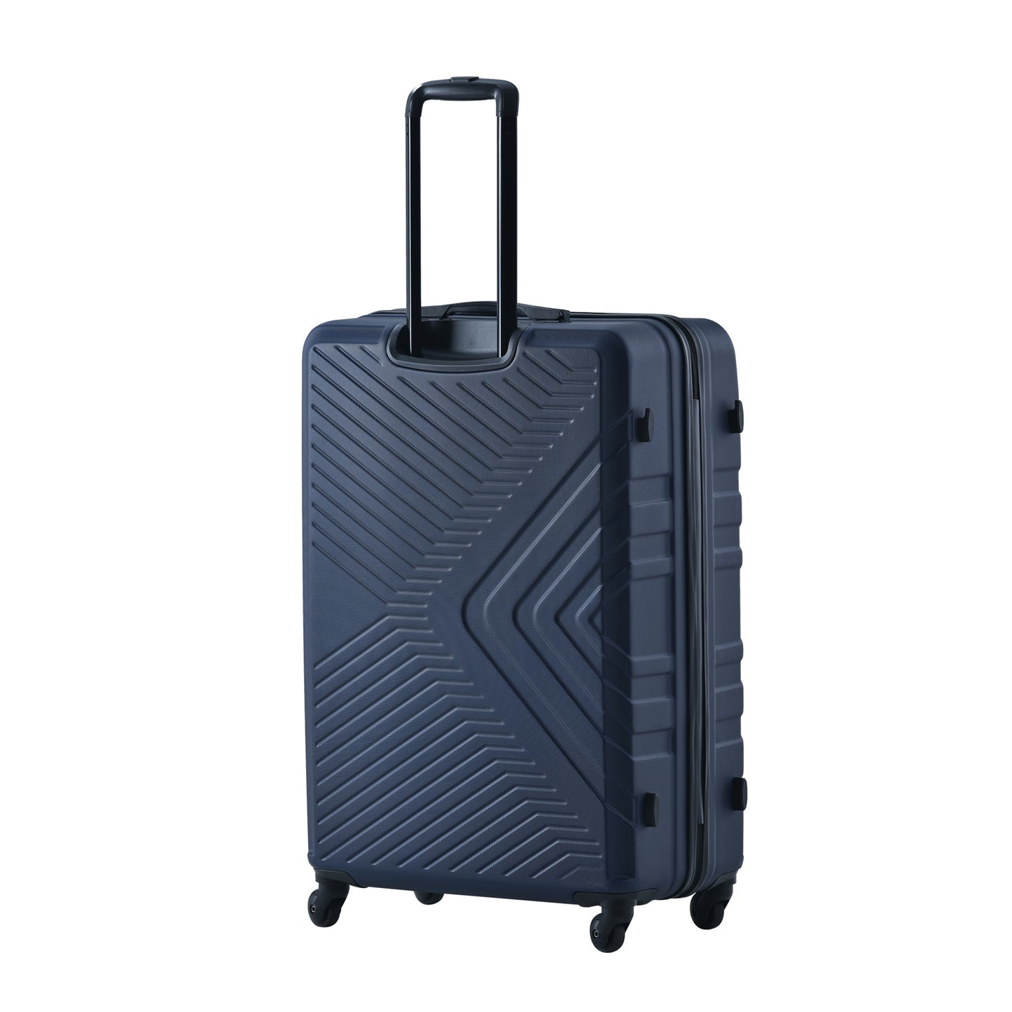 3-Piece ABS Lightweight Luggage Set — Spinner Wheels, TSA Lock, Navy (20"/24"/28")