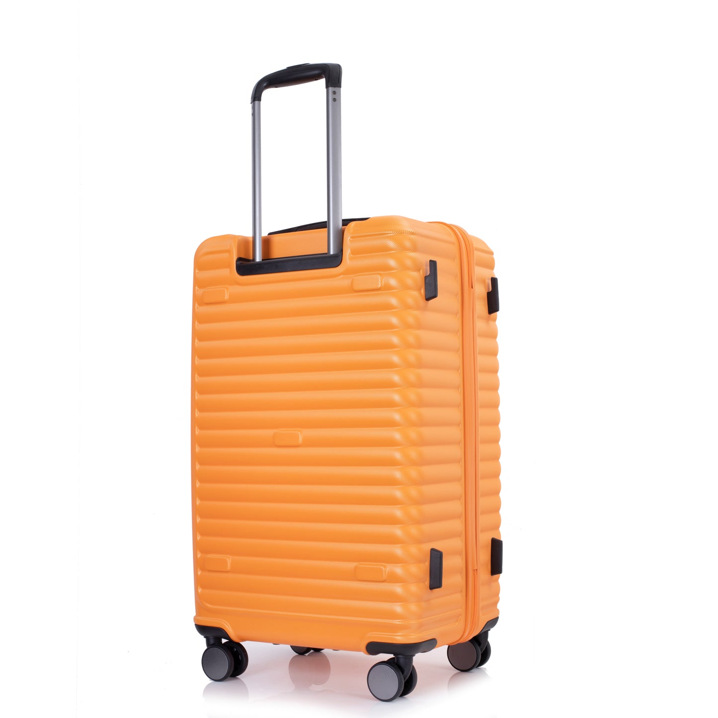 3-Piece Luggage Set — PC+ABS, 360-Degree Spinner Wheels, TSA Lock, Orange (20"/24"/28")