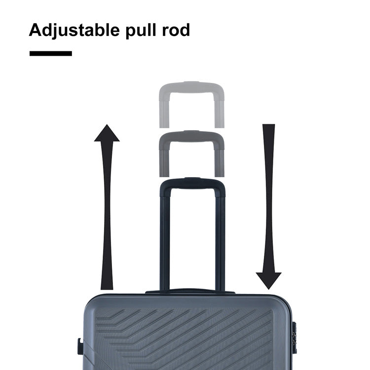 3-Piece ABS Lightweight Luggage Set — Spinner Wheels, TSA Lock, Gray (20"/24"/28")