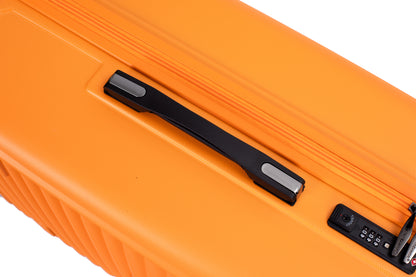 3-Piece Luggage Set — PC+ABS, 360-Degree Spinner Wheels, TSA Lock, Orange (20"/24"/28")