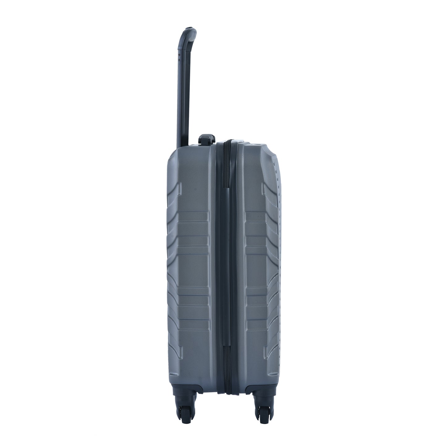 3-Piece ABS Lightweight Luggage Set — Spinner Wheels, TSA Lock, Gray (20"/24"/28")