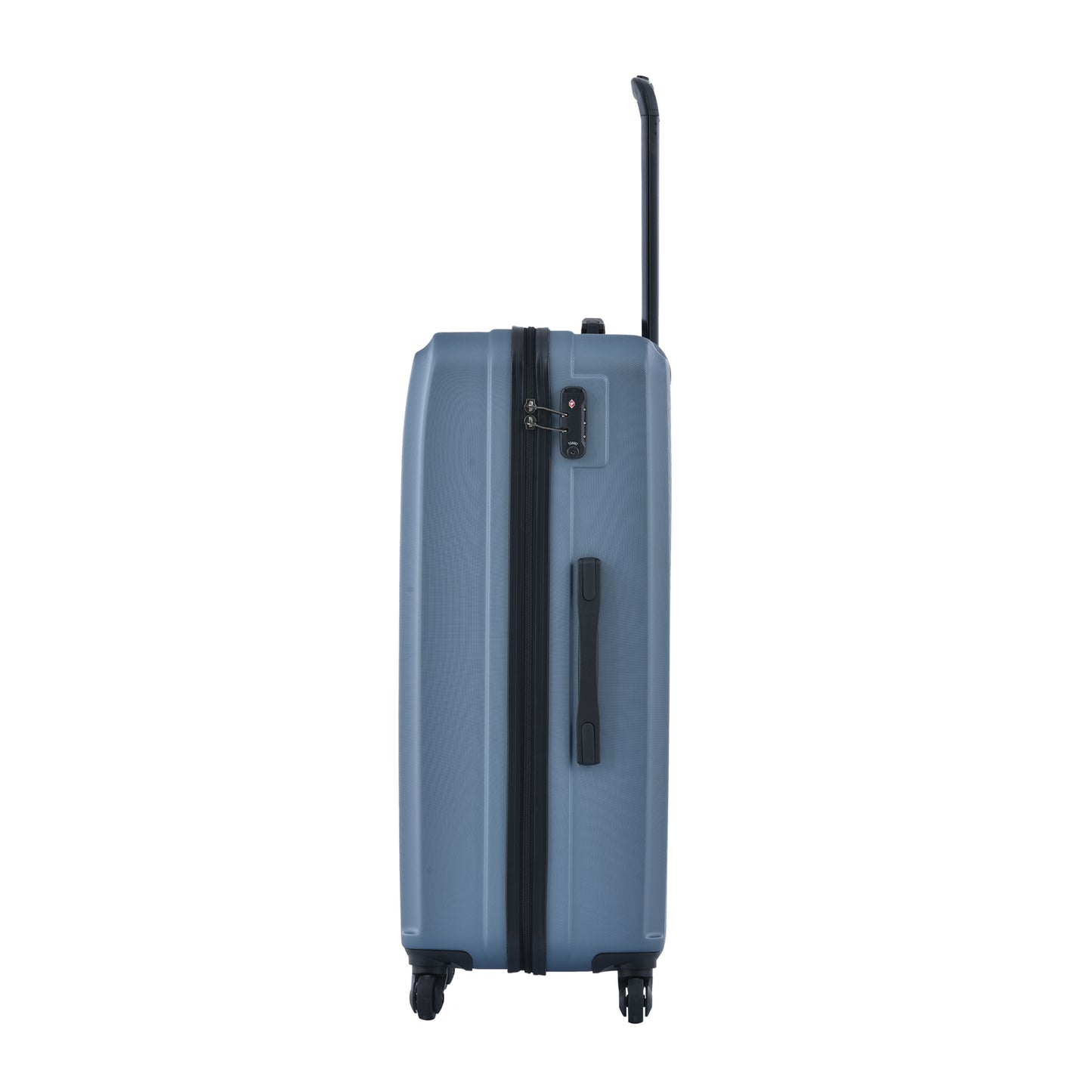 3-Piece ABS Lightweight Luggage Set — Spinner Wheels, TSA Lock, Blue (20"/24"/28")