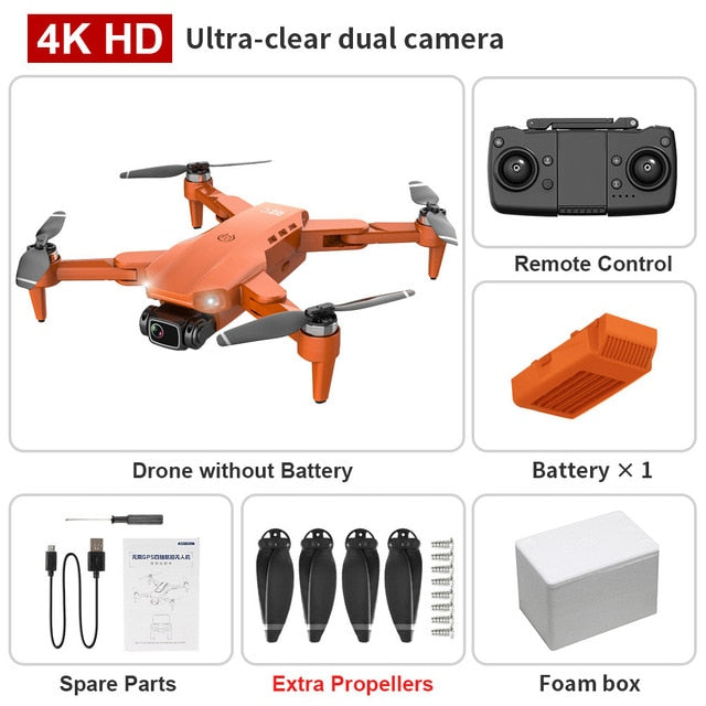 L900 Pro 4K HD Dual Camera Drone with GPS, 5G WiFi FPV, Real-time Transmission, Brushless Motor, and 1.2km RC Distance [FREE SHIPPING] - CALCUMART