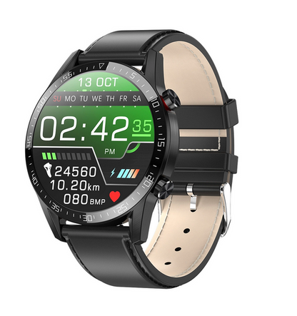 L13 ECG Smart Watch — IP68 Waterproof, Touch Screen,  Smartwatch w/Blood Pressure Monitor for Android and iOS devices